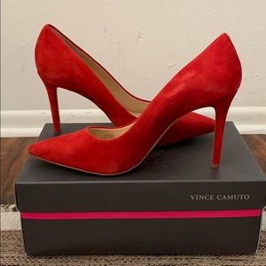 Vince Camuto red pumps